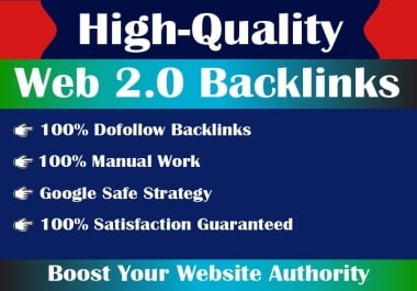I Will Create Web 2.0 Backlinks for google rank
