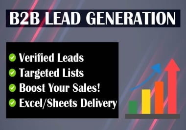 I will do b2b lead generation,  email address by using website and linkedin