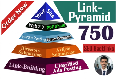 I Will Build a Powerful SEO Link Pyramid for Website Better Rankings.