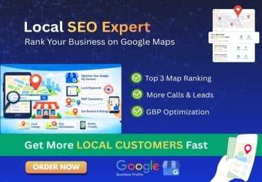 I will do local SEO,  GBP optimization and improve Google Maps ranking