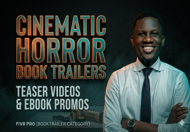 I will create cinematic thriller horror book trailer videos