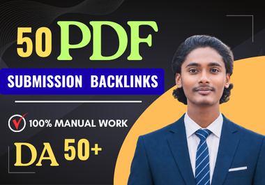 I Will Provide 50 High DA Manual PDF Submission Backlinks for SEO Ranking