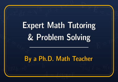 I will be your expert math tutor and help you solve assignments step-by-step