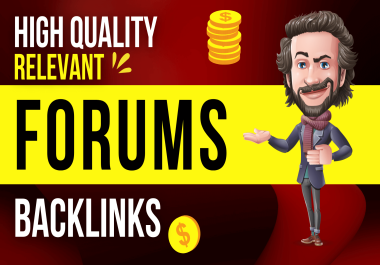I will Create 50 Forum posts dofollow SEO Backlinks