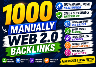 Get 1000 High DA Web 2.0 Backlinks for Powerful SEO Growth and Better Google Rankings