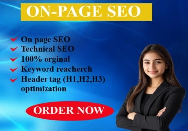 I will do professional on page SEO service for your website