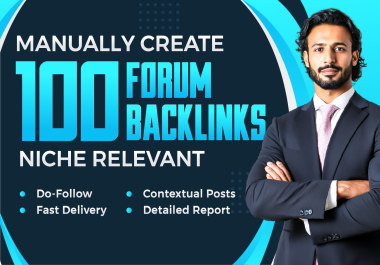 Premium 100 Manual Forum Backlinks to Boost Your Website SEO
