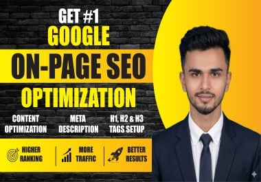 I will do on-page SEO optimization for higher ranking on google