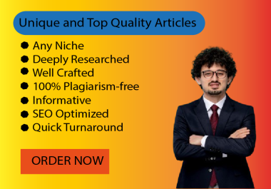 I Will write an article in 1000 word full Plaggiarism free SEO-Optimized Blog & Article Writing.