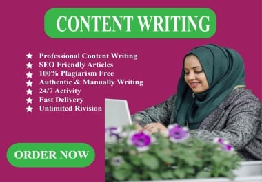 I will write 1000 words fresh content SEO optimized articles