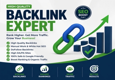 I will provide high quality SEO backlinks to boost Google ranking.