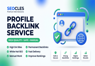 100 Manual High Authority Profile Backlinks for White-Hat SEO Link Building