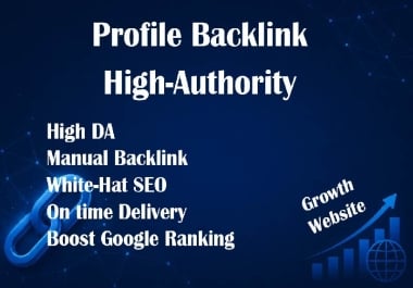Get 100 powerful Profile backlink