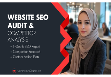 I will provide an in-depth website SEO Audit and competitor analysis report