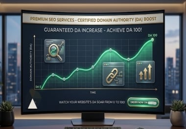 DA 0 to 100. Boost Your DA Rank in SERP.