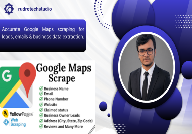 I will expertly scrape,  google maps scraper,  b2b leads pull,  b2b data extraction