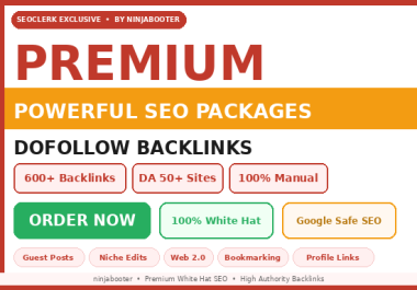 Premium Powerful SEO Packages Quality Backlinks