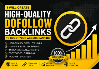 I will create powerful dofollow backlinks for Google ranking