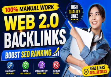 I will build manual web 2.0 backlinks to skyrocket google ranking safely