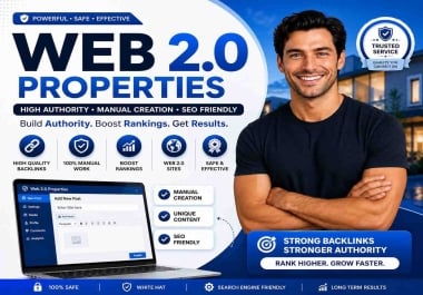 300 Premium Web 2.0 SEO Backlinks With Manual Creation