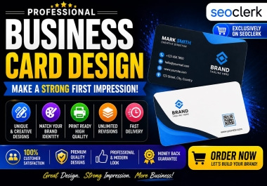 Professional Bussiness Card Design Service