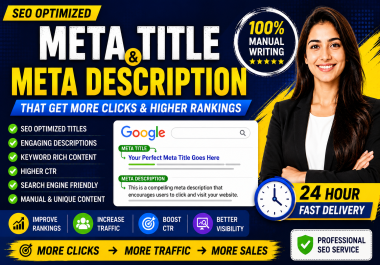 I Will Create SEO Optimized Meta Titles and Meta Descriptions