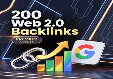 I will create 200 unique indexed web2.0 backlinks for your website
