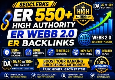 I Will Create 550 High-Quality Web 2.0 Backlinks