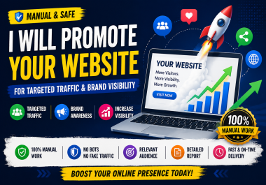 I Will Professionally Promote Your Website to Reach More People
