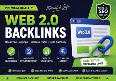 I will create 100 powerful Web 2.0 backlinks for organic traffic growth