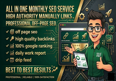 MONTHLY SEO SERVICE - Boost Your Website Rank With All in One Monthly SEO Service and Top Ranking