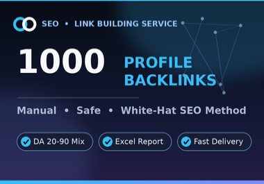 I will create 1000 premium profile backlinks for organic search growth