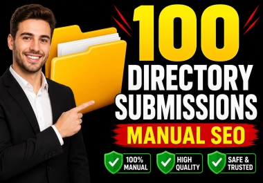 I Will Create 100 Manual Directory Submission Backlinks