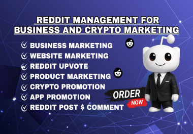 I will do Reddit post and comment to promote your SaaS,  AI,  App Website business