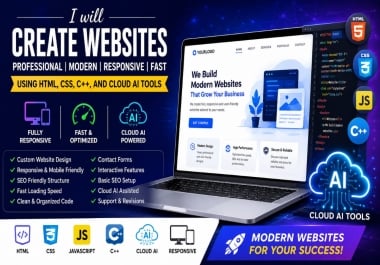 I do website design for brand with html css ai