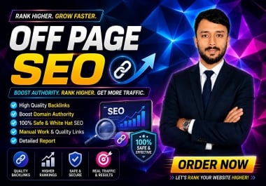 I will build quality off page SEO backlinks