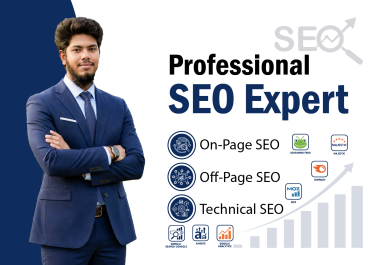 I will provide professional SEO services including On Page,  Off Page and Technical SEO