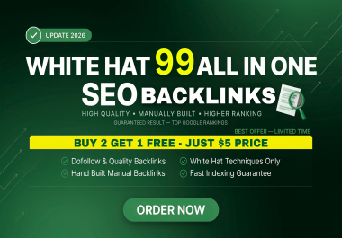 WHITE HAT 99 ALL-IN-ONE SEO BACKLINKs UPDATE 2026