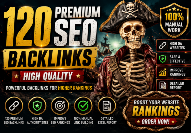 I Will do 120 Premium Seo Backlinks High Quality