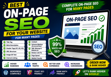I Will Do Best On Page SEO for Your Website to Improve Google Rankings