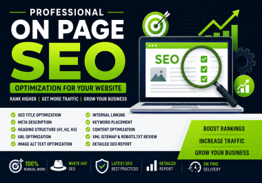 I will do professional on page SEO optimization for your website