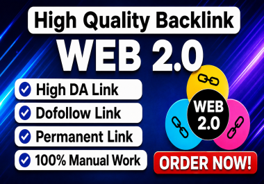 150 Authority Web 2.0 Dofollow Backlinks With Manual Work For Website Ranking