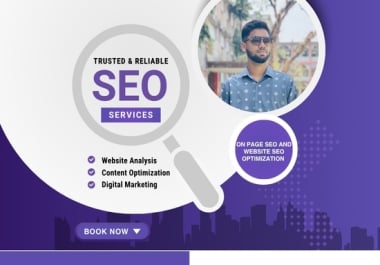 I will do on page SEO and website seo optimization.