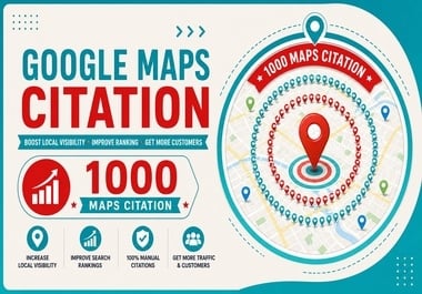 I will create 1000 Google Maps citations to boost local SEO rankings