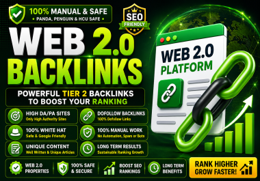 Boost website 110 web2.0 Powerful High-Quality Backlinks