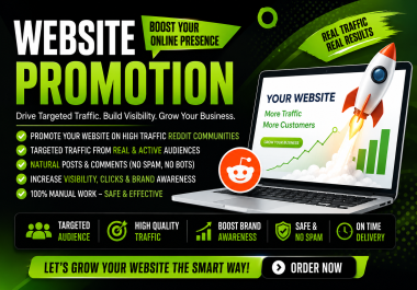 i will promote your website and drive targeted traffic using reddit seo strategy