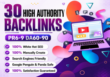 30 High DA White Hat SEO Backlinks from Unique Authority Domains
