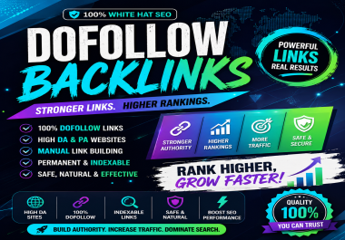 I Will Build High DA Dofollow Backlinks That Improve Authority