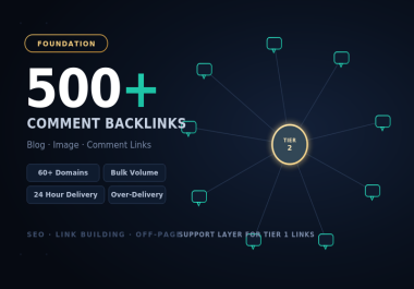 I Will Build 500 Blog Image and Comment Backlinks For SEO