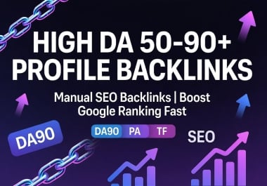 I Will Provide 100 High Profile Backlinks Manual SEO Profile Links for Ranking